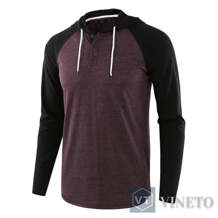 Áo thun nam tay dài mặc thu đông, có mũ trùm, phong cách thời trang nam 2020 | BigBuy360 - bigbuy360.vn