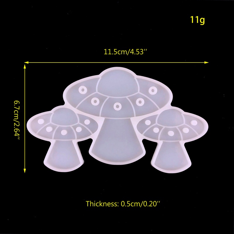 Khuôn Silicone Làm Mặt Trang Sức Hình UFO Độc Đáo
