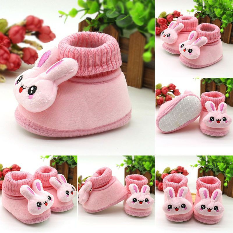 Giày len hình thỏ dễ thương cho bé