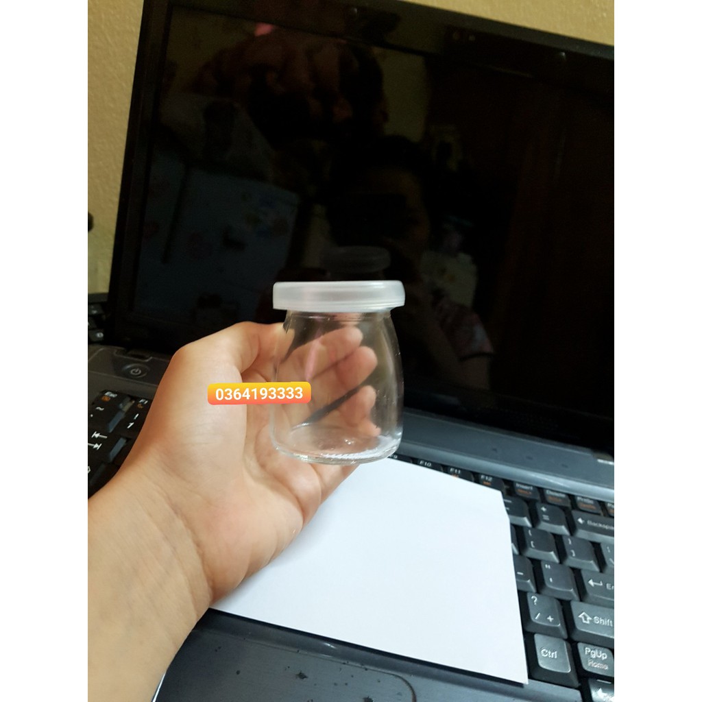 Lọ Sữa Chua Thủy Tinh 100ml kèm nắp 1 chiếc | BigBuy360 - bigbuy360.vn