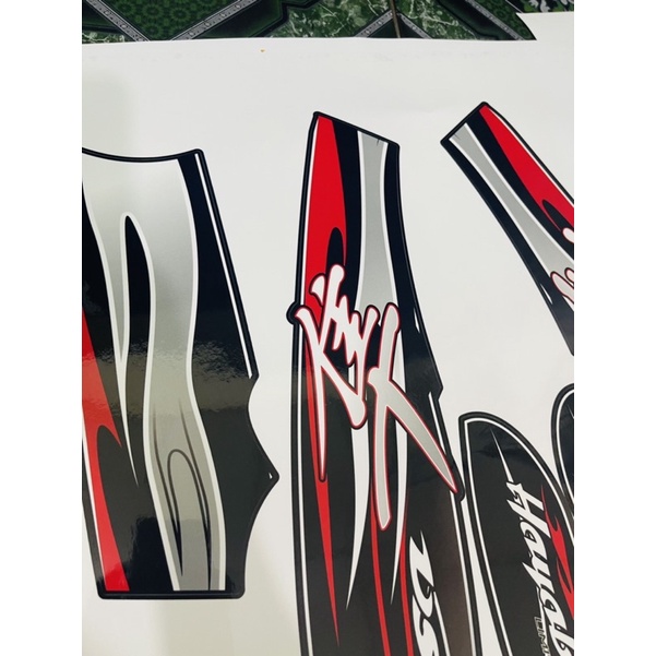 Tem rời Elegant Hayabusa đỏ đen
