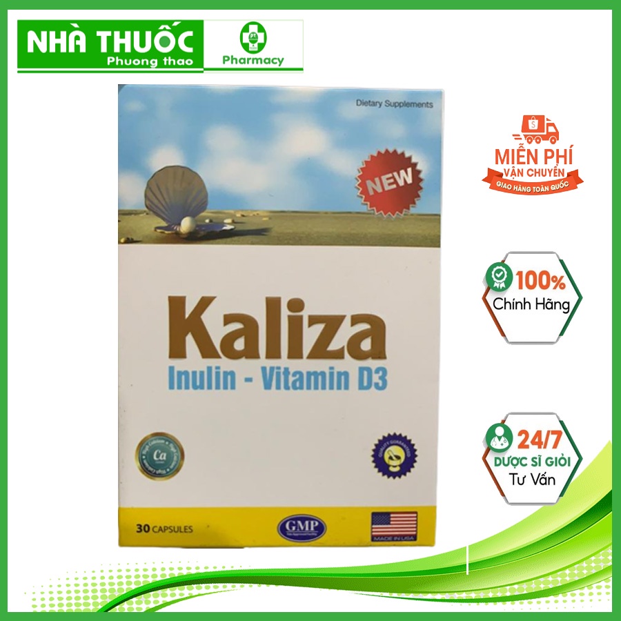 KALIZA viên uống Bổ Sung Calci, Vitamin D