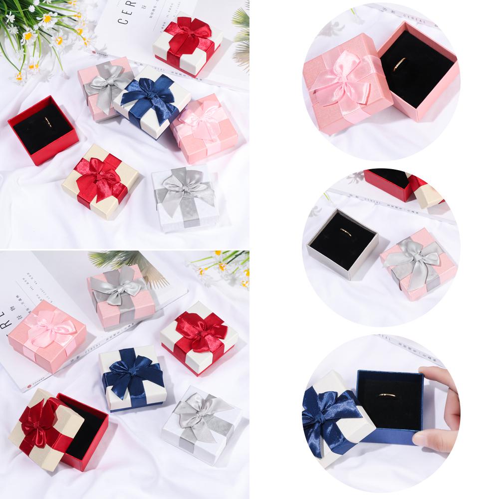 1 Hộp Giấy Đựng Trang Sức Làm Quà Tặng
