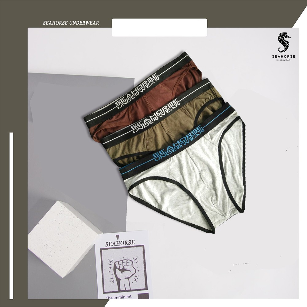 [Combo 3 siêu tiết kiệm] quần lót bikini ngẫu nhiên Seahorse Underwear