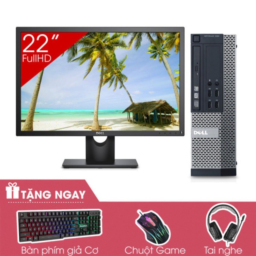 Máy tính Doanh Nghiệp DELL OPTIPLEX 990 SFF + Màn hình Dell 22inch (Core i5 2500, Ram 8GB, SSD 480GB) + Quà Tặng | BigBuy360 - bigbuy360.vn