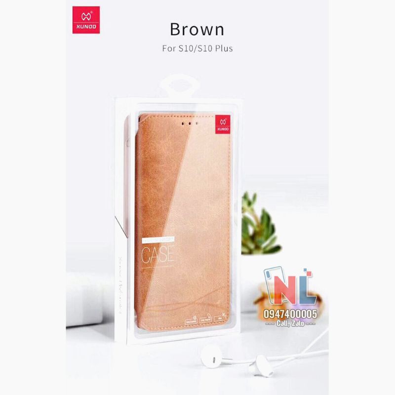 Bao da samsung NOTE 10 kiêm ví da hiệu xundd cao cấp