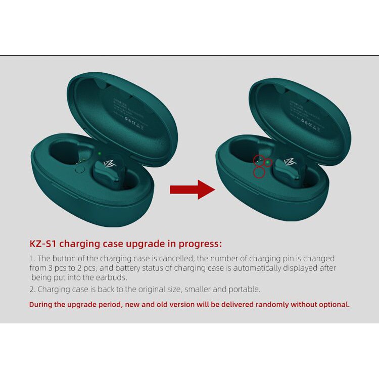 NEW KZ S1 S1D TWS Tai nghe bluetooth không dây Wireless Bluetooth 5.0 Earphones Touch Control Earbuds Dynamic Hybrid Driver Unit Headset AS10 ZS10 ZSX