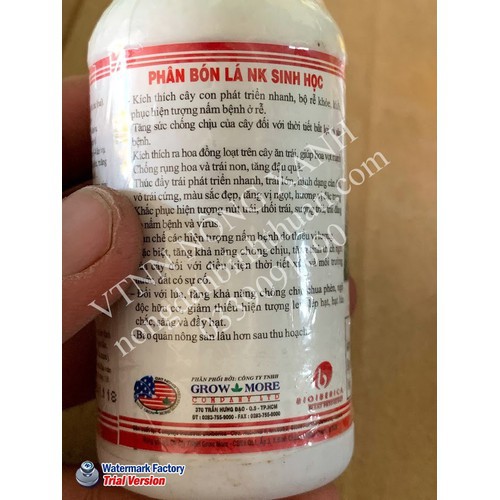 3 chai phân bón lá Amino - Kali bộ 3 chai 100ml - Amino - K