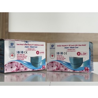 Khẩu Trang Y Tế Tâm Phát (4 Lớp - 50 Cái)
