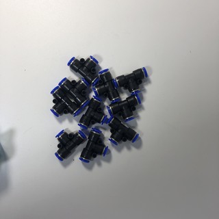 Combo 10 Đầu nối chữ T giảm PEG nối khí nén, cho hệ thống phun sương dùng cho ống 8mm