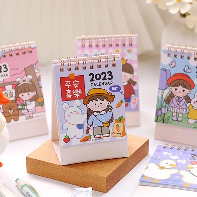 Lịch Để Bàn 2022 Họa Tiết Hoạt Hình Dễ Thương Cho Học Sinh