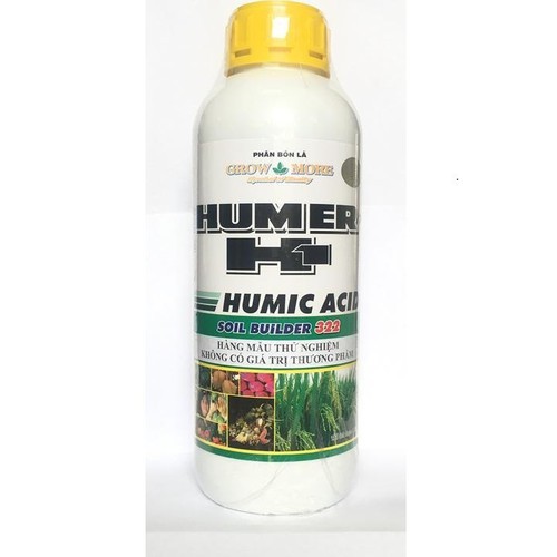 Phân bón lá cao cấp Growmore HUMER H1 Humic 322 tốt cho mọi cây trồng chai 1 lít - Humic 322 1 LÍT