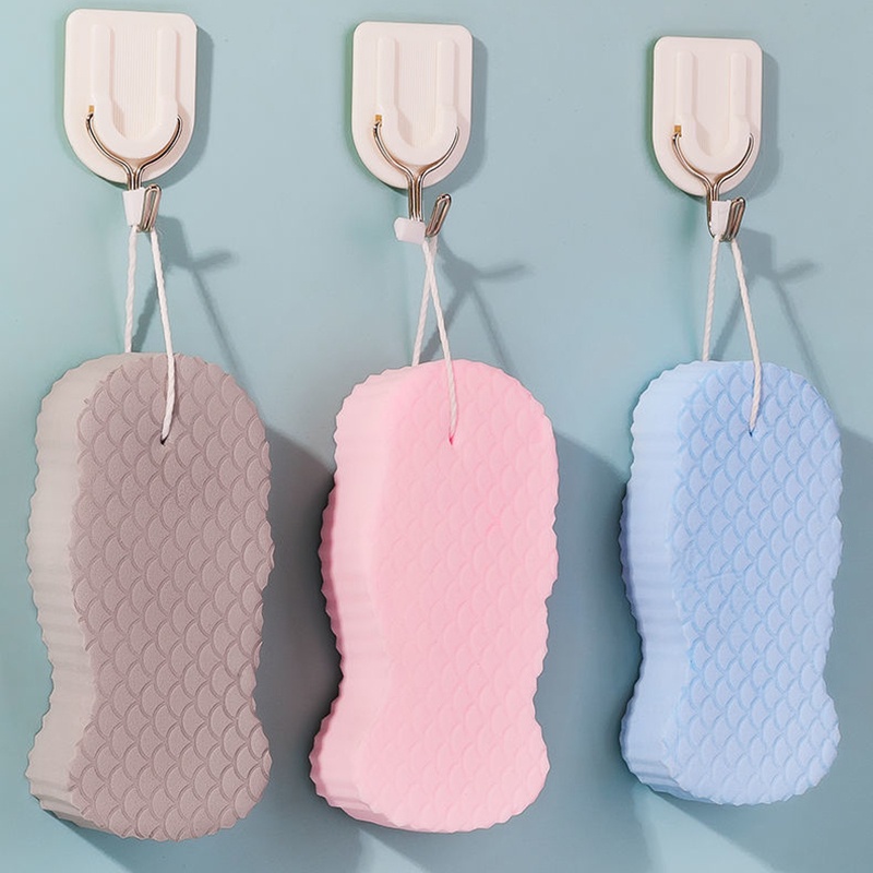 Set 1 Miếng Bọt Biển Tắm Mềm Mại Tẩy Tế Bào Chết Có Thể Treo