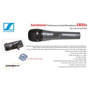 Micro dây Sennheiser E835S