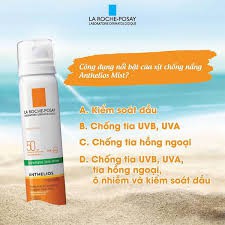 Xịt Chống Nắng Kiểm Soát Dầu SPF50 La Roche-Posay 75ml