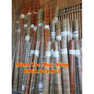 Mành Tre - Sáo Che Mưa Nắng KT 1m5 x 2m Màu Sơn Bóng - Cánh Gián
