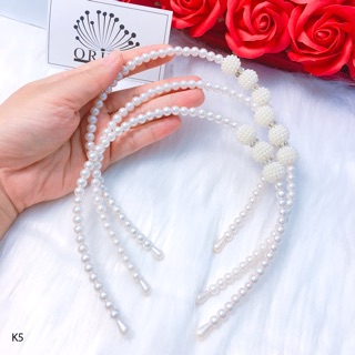 Băng đô phong cách Hàn Quốc thời trang ( 3 viên to) K5
