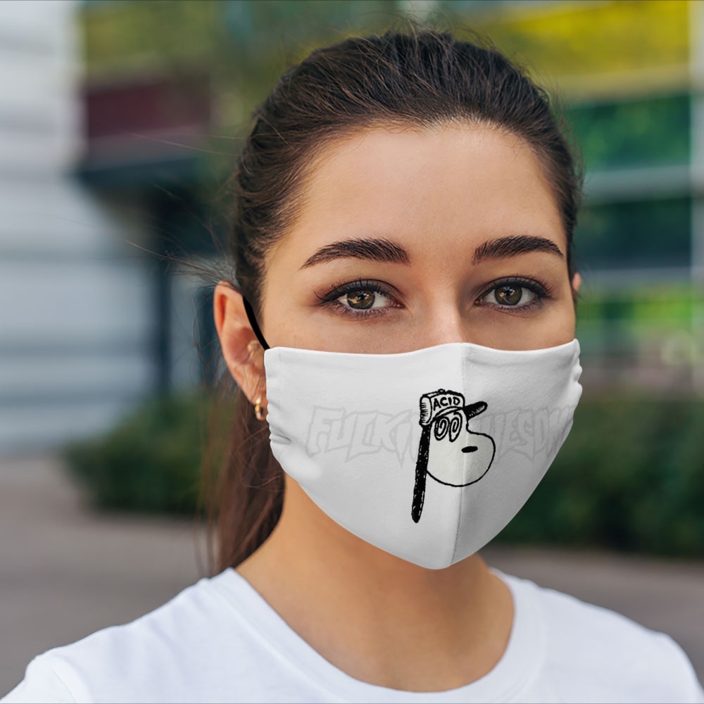 Khẩu trang vải loại tốt f*@king awesome _1387 CARTWELL vải poly cotton 100% ngăn bụi kháng khuẩn bảo vệ toàn diện