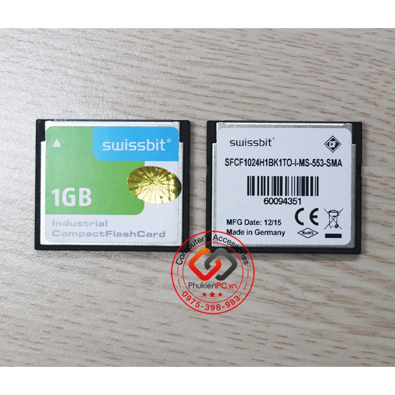 Thẻ nhớ CF công nghiệp Swissbit 1GB (made in Germany)
