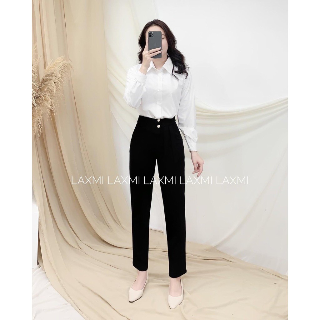 Quần Baggy Thiết Kế 2 Màu Xiêu Xinh