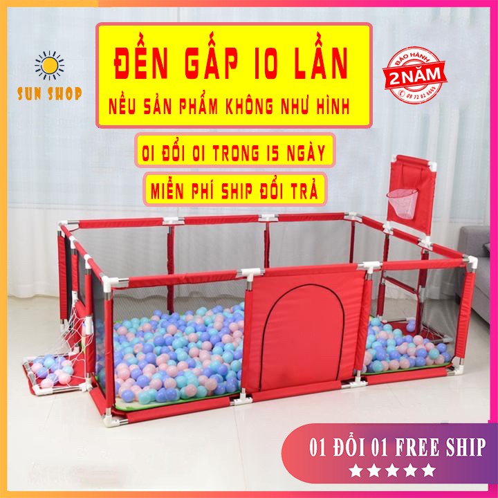 Quây bóng cho bé, nhà bóng cho bé, chữ nhật, lục giác, cao cấp (bảo hành 24 tháng)