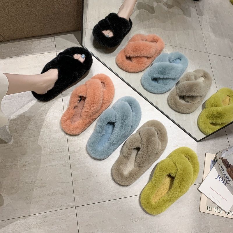 Dép Bông Hình Thỏ Dễ Thương size 35-43 41 Mao Mao 42 Thời Trang Mùa Đông Cho Nữ