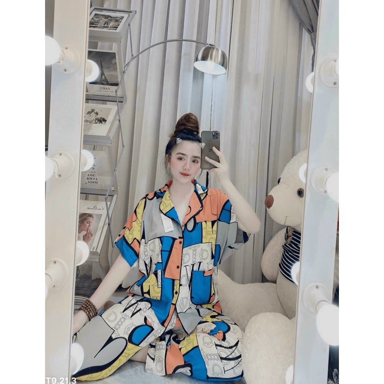 (HCM) SET PIZAMA LỤA THỜI TRANG NỮ - SIÊU XINH , THỜI TRANG TRẺ TRUNG PHONG CÁCH CHO CÁC CHỊ EM , MẶC NHÀ ĐI CHƠI ĐỀU ĐƯ