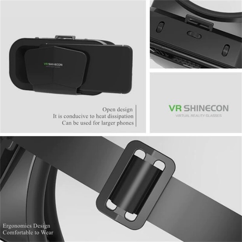 Kính Thực Tế Ảo VR SHINECON G10 Cho Điện Thoại 4.7-7.0 inch Điện Thoại Thông Minh, phù Hợp Với Phím Điều Khiển