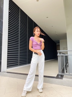 ☀️ Áo crop cổ V( Hình thật)