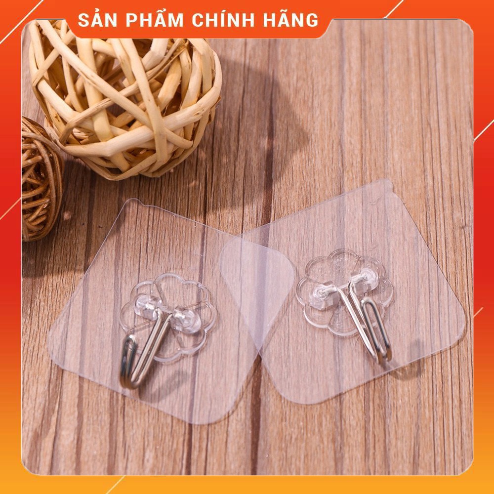 [FREESHIP ❤️] Móc Dán Tường Siêu Dính Trong Suốt Chịu Lực Tốt Treo Tường Chắc Chắn 6x6cm - Hàng Cap Cấp Loại 1