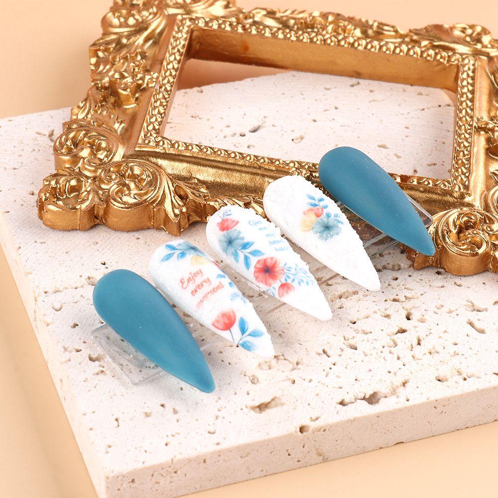 OCEANMAP Miếng Dán Trang Trí Móng Tay 3D Thời Trang