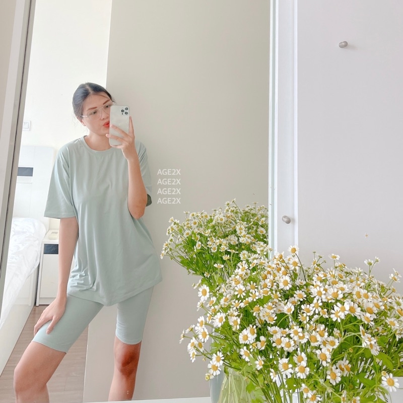 Siêu Phẩm Set Baby Đồ Bộ Nữ 🌿 màu mint cực yêu ở nhà hay đi dạo đều xinh