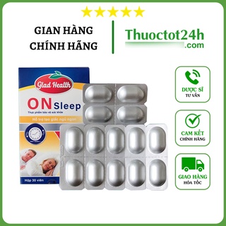 On Sleep - Hỗ trợ ngủ ngon và sâu giấc, ổn định nhịp sinh học giấc ngủ - Hộp 30 viên
