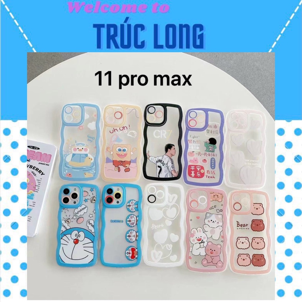 Ốp lưng gợn sóng iphone 7 PLUS 8 PLUS X XS MAX 11 PRO MAX