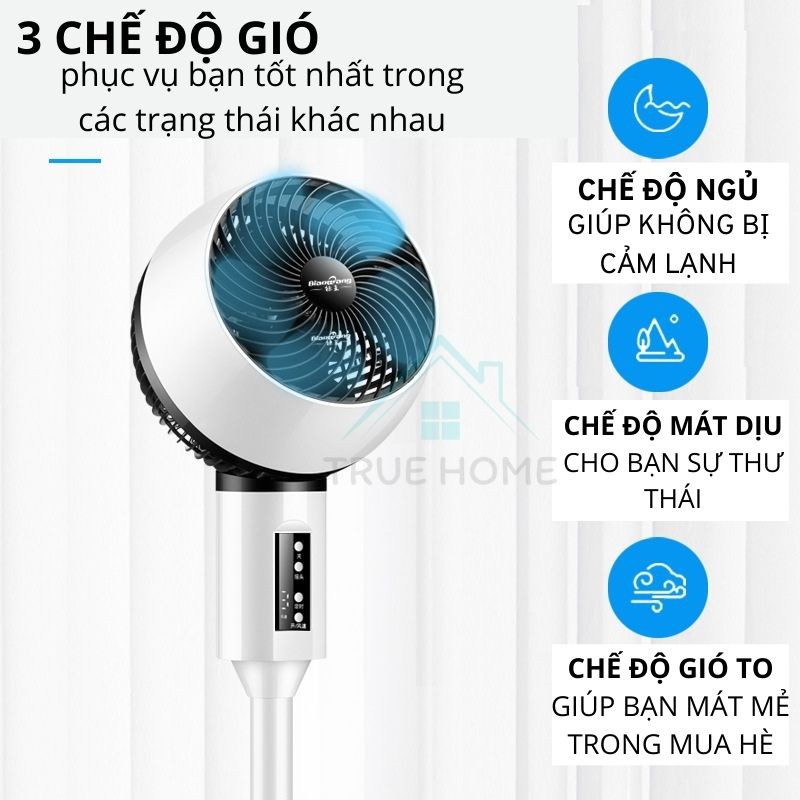 Quạt Điều Khiển Từ Xa Remote Điều Hòa Cây Đứng Hiện Đại Sang Trọng Chính Hãng Vhitek BiaoWang Bảo Hành 1 Năm