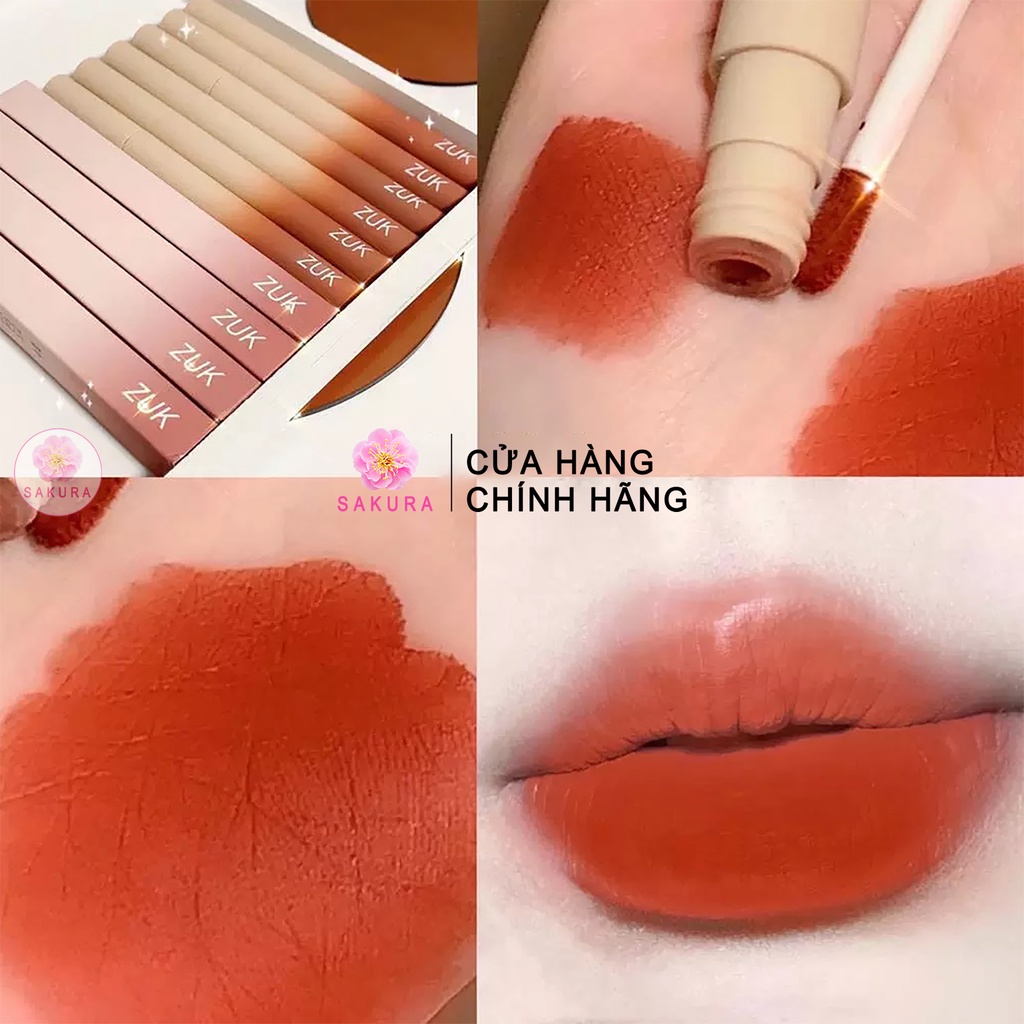 Son kem lì zuk vỏ gradient tint môi xinh xắn dưỡng ẩm nhung mịn lâu trôi cao cấp nội địa trung SAKURA | BigBuy360 - bigbuy360.vn