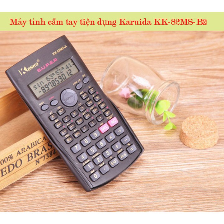 Máy tính điện tử cầm tay học sinh karuida KK-82MS-B F584SPAZ