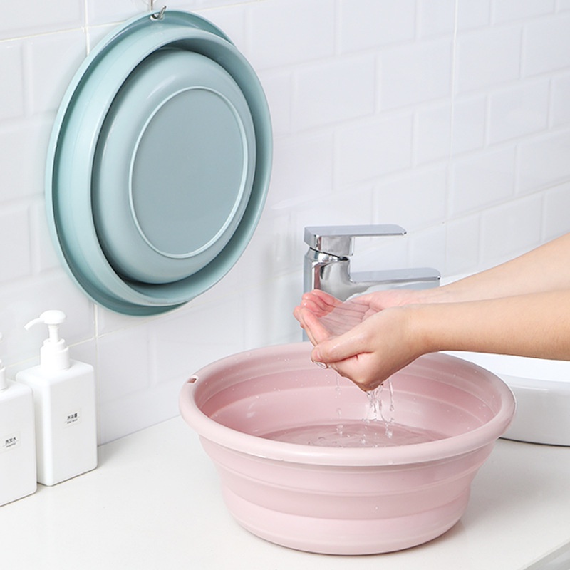 Chậu nhựa gấp gọn tiện lợi nhiều size giao màu ngẫu nhiên GD15