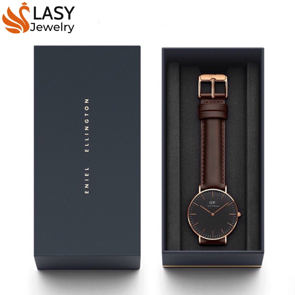 Đồng hồ nam nữ,đồng hồ cặp DVV dây da cao cấp thiết kế sang trọng trẻ trung nhất full cặp