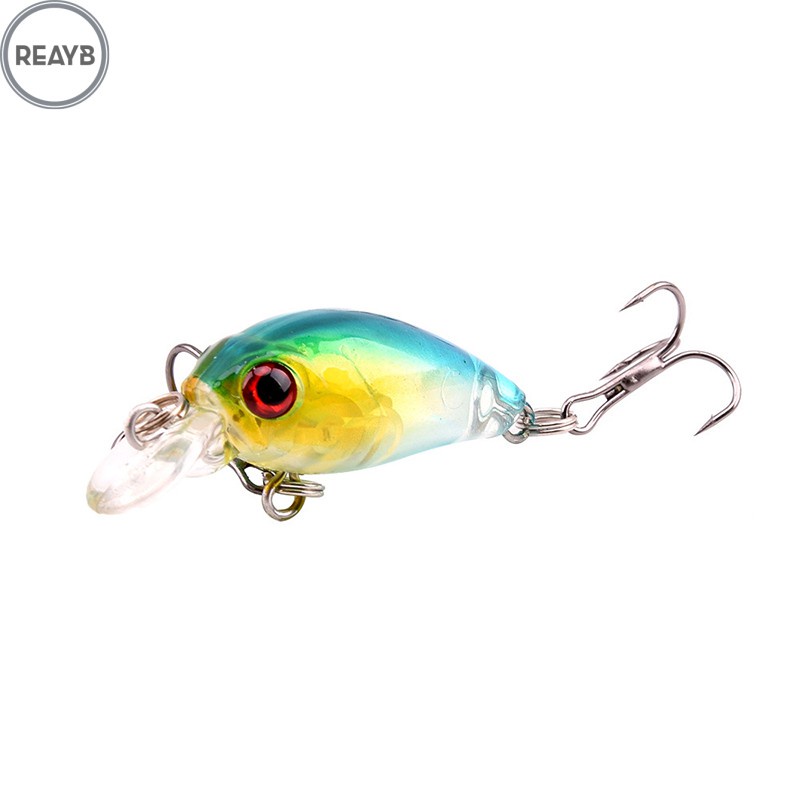  9pcs Fishing Lures Bionic Bait 3D Eyes 4.5cm Wobbler Tackle Crank Baits Artificial Hard Bait