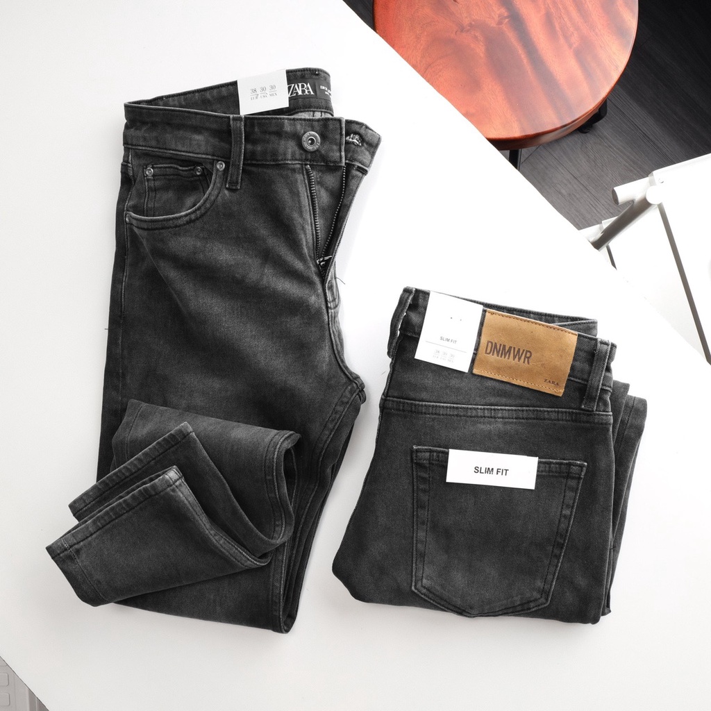 Quần Jean dài màu xám nam