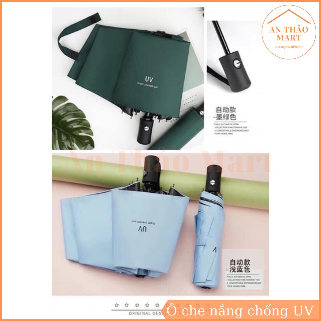 Ô che nắng che mưa, dù cầm tay gấp gọn chống tia UV hiệu quả
