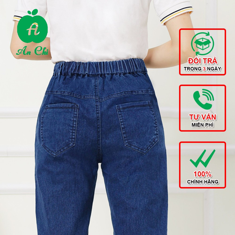 Quần Jean Baggy Nữ 3 màu phom rộng FREESHIP Quần bò nữ cạp chun BIG size, trẻ trung và năng động