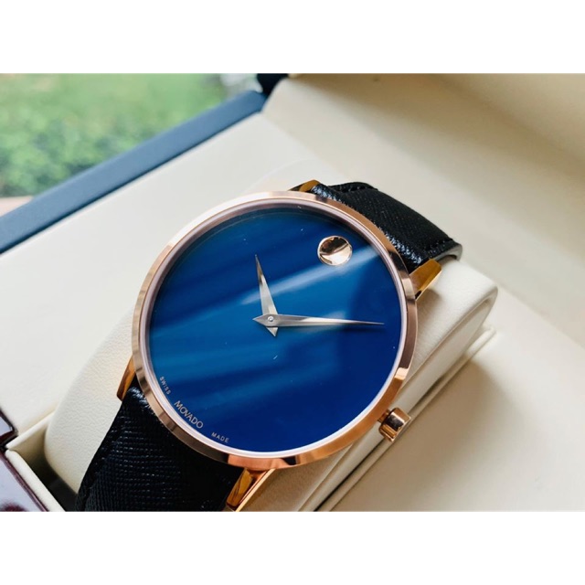 Đồng Hồ Movado Chính Hãng Nam 0607266 Museum Sport Blue Dial Men’s Watch