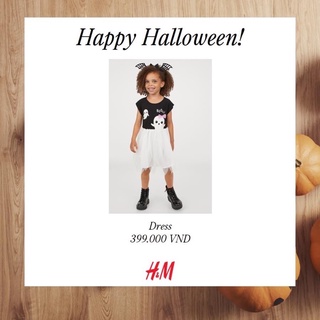 Váy hallowen boo bé gái
