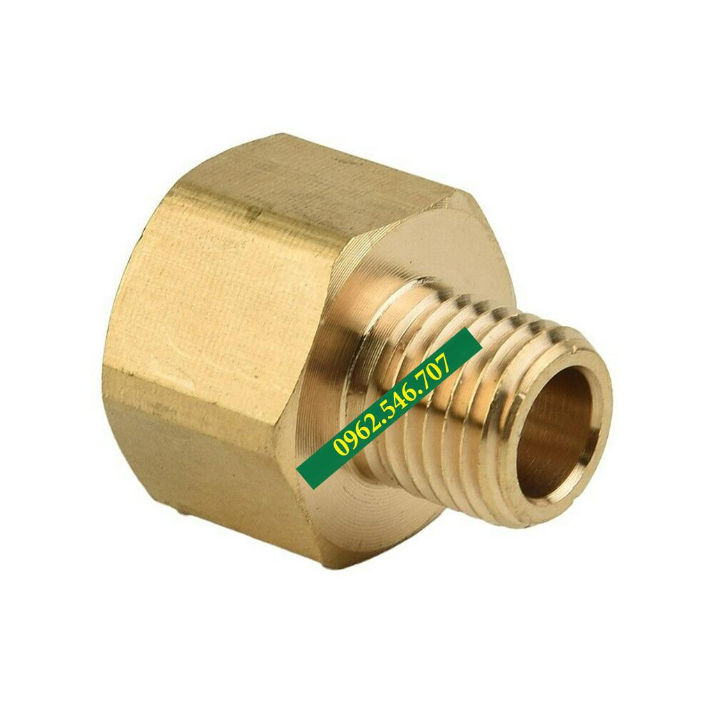 Đầu chuyển bằng Đồng ren 22mm trong sang 14mm ngoài