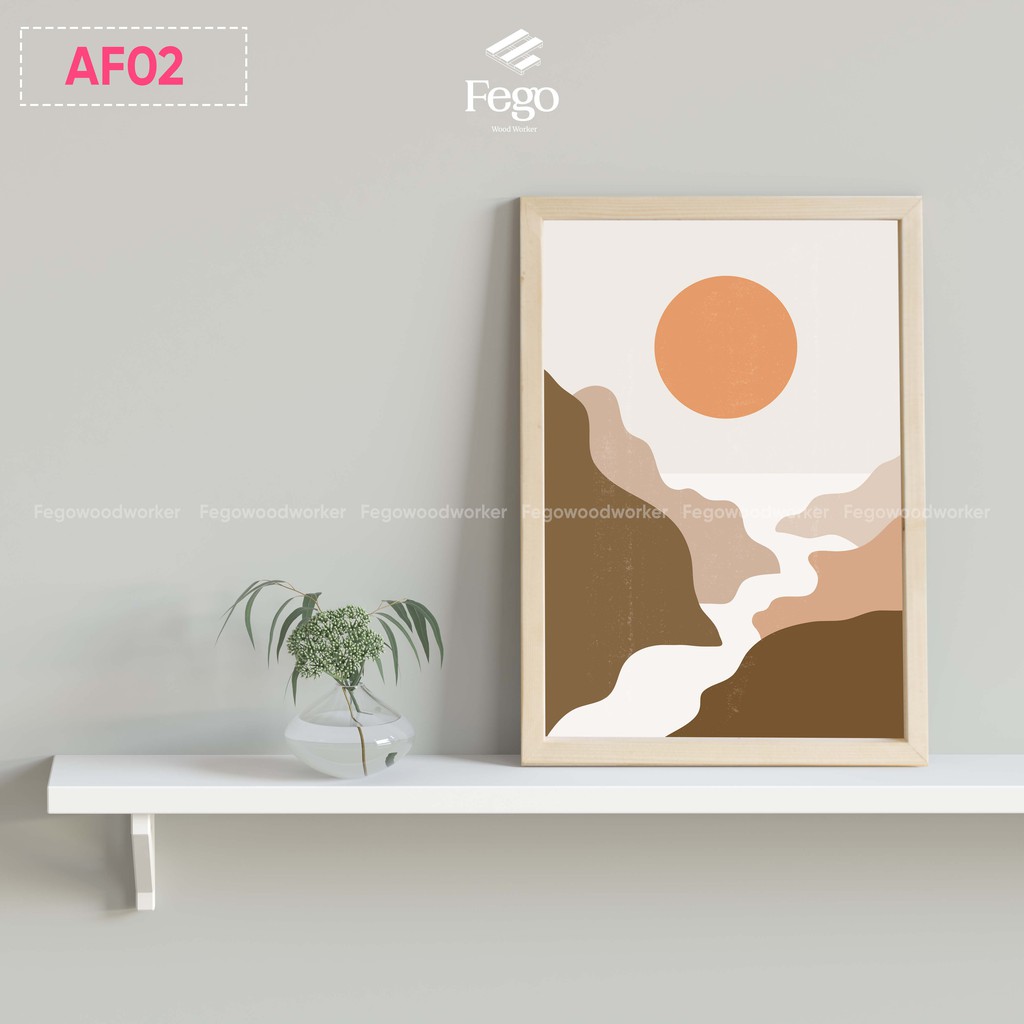 Tranh in decor treo tường FEGO size A4, A3, A5 phong cách hiện đại, đơn giản