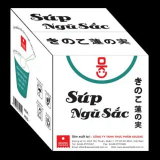 Súp ngũ sắc (ăn chay được) ASUZAC Nhật bản thùng 12 ly