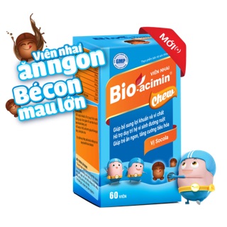 Men vi sinh BIO-ACIMIN GÓI, VIÊN VÀ FIBER- bé ăn ngon, chóng lớn, kích thích tiêu hóa, hết táo bón, tiêu chảy, phân sống