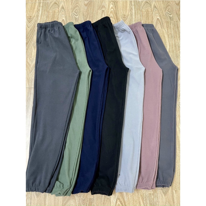 Quần Jogger Ống Rộng Bo Gấu Dáng Thể Thao Chất Xốp Tổ Ong Hàng Đẹp - Titifa Shop
